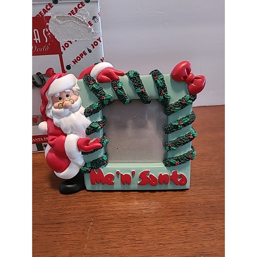 House Of Lloyd Christmas Around The World Me N Santa Holiday Photo Frame 1998